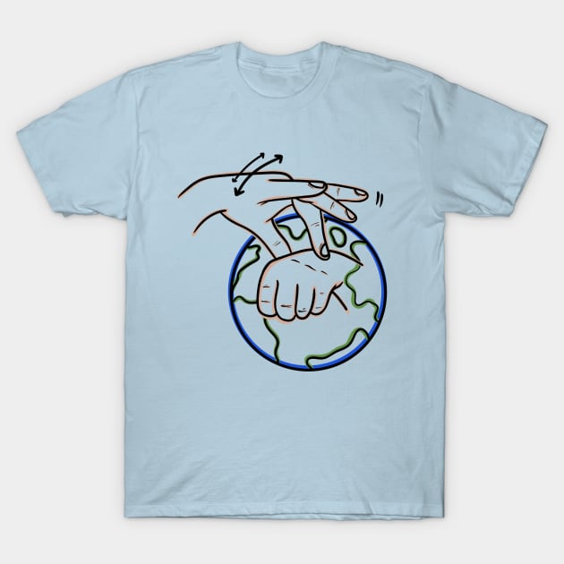 Mother Earth ASL T-Shirt by rmcbuckeye